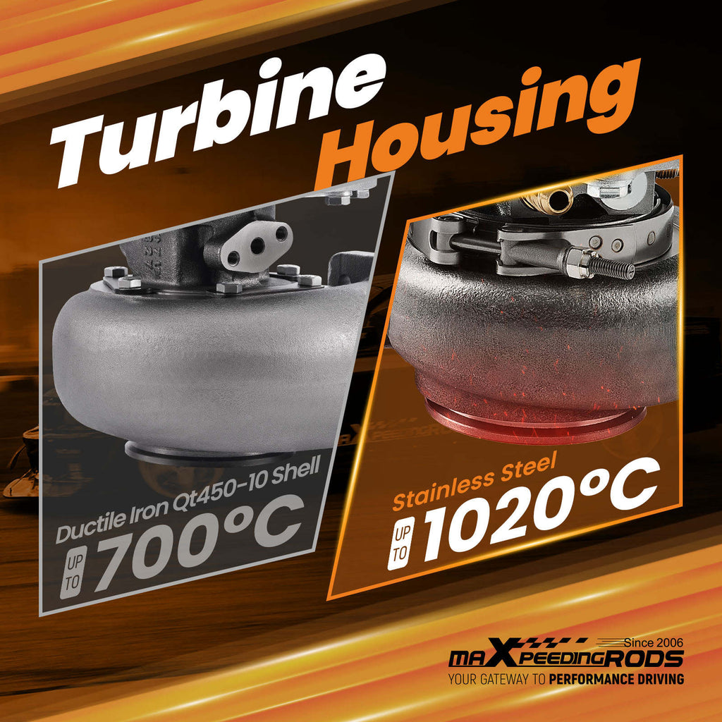 Racing Billet Wheel Turbo Ball Bearing for 2.0L-5.5L Water and Oil Cooling