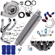 Load image into Gallery viewer, Turbo kit T3/T4 hybrid 450 hp suitable for Honda D-series D15 D15Z1 with manifold, intercooler &amp; blow-off