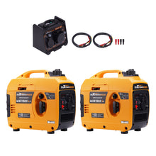 Load image into Gallery viewer, 2x Inverter Stromerzeuger 1200W Generator for RV Handy mit Parallelschaltbox
