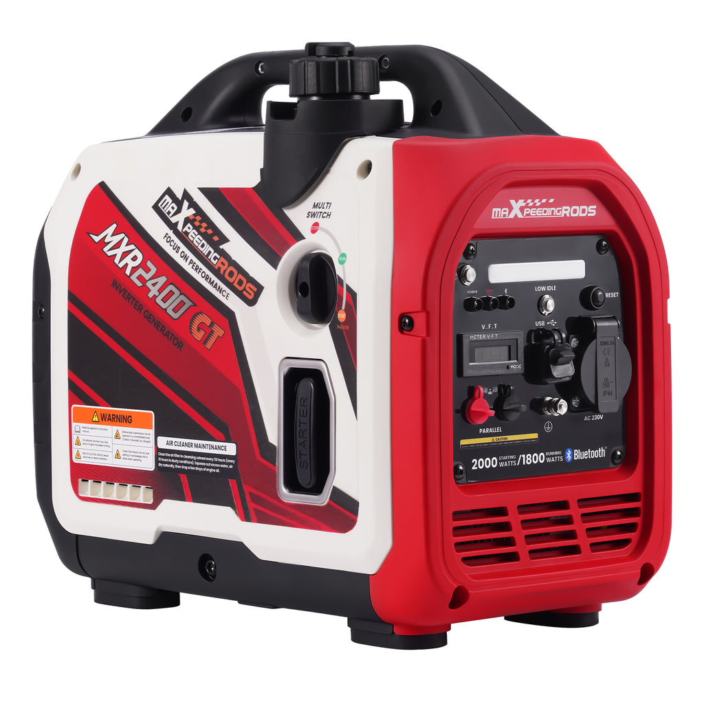 1800W/2000W Gasolina Generador Inversor Portátil 15kg Bluetooth monitor