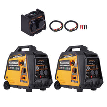 Load image into Gallery viewer, 2x BenzinLPG Dual Fuel 3,5kw Inverter Stromaggregat mit Parallelschaltbox