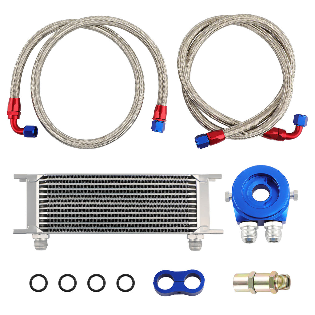 13 filas Enfriador De Aceite AN10 Adaptador Kit Filtro de aceite Línea de aceite