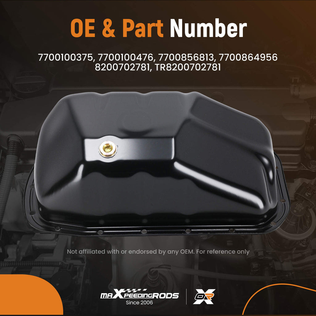 Engine Oil Pan compatible for Dacia Logan MCV Sandero 2004-2019 7700100375 Sump