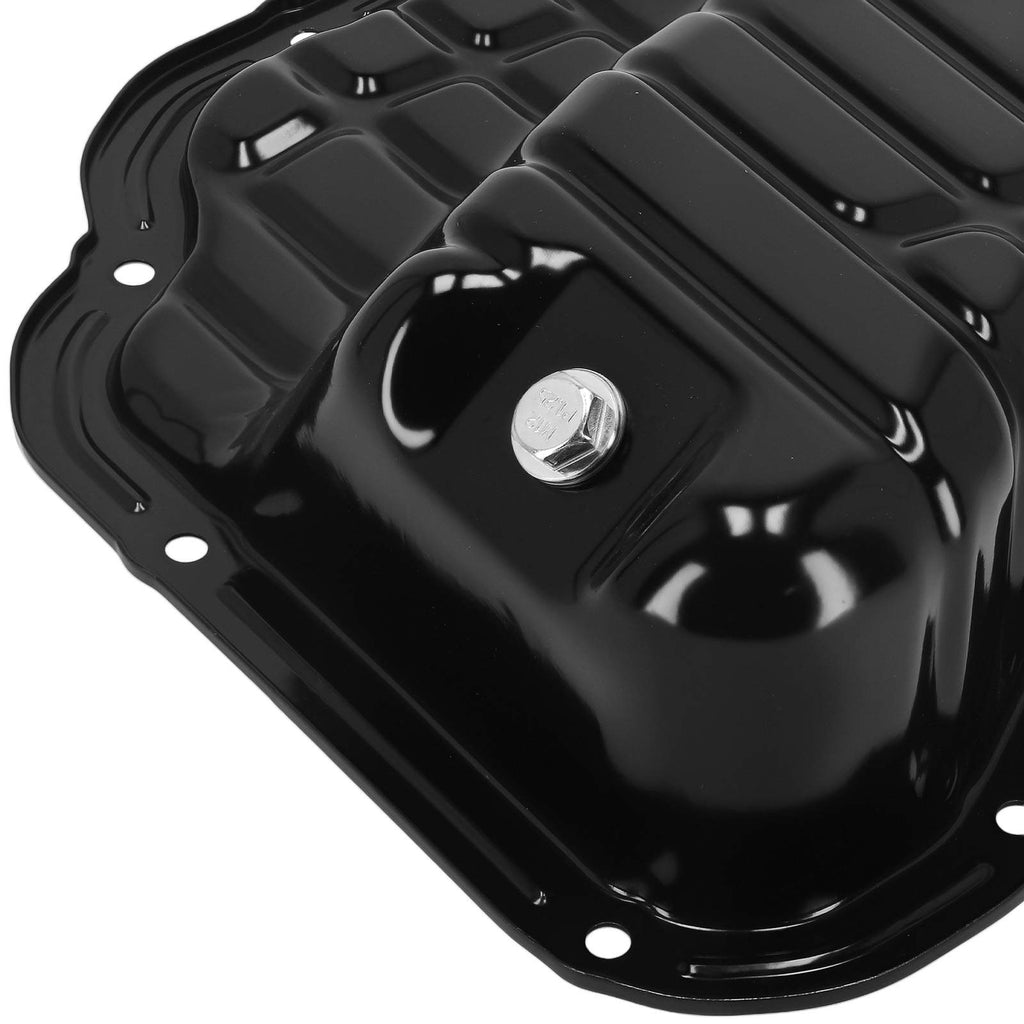 Black Steel Oil Sump compatible for Nissan Micra K12 Note E11 1.0 1.2 1.4 2003-2012