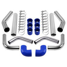 Load image into Gallery viewer, 2.5" UNIVERSAL Turbo Intercooler Piping Pipe Duct Tube Kit with Bolt Clamp Blue