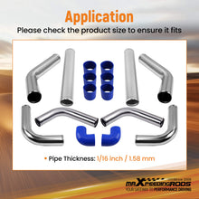 Load image into Gallery viewer, 2.5" UNIVERSAL Turbo Intercooler Piping Pipe Duct Tube Kit with Bolt Clamp Blue