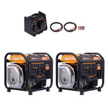 Load image into Gallery viewer, 2x 3200W Inverter Stromerzeuger Benzin tragbar Notstromaggregat +Parallele Boxen