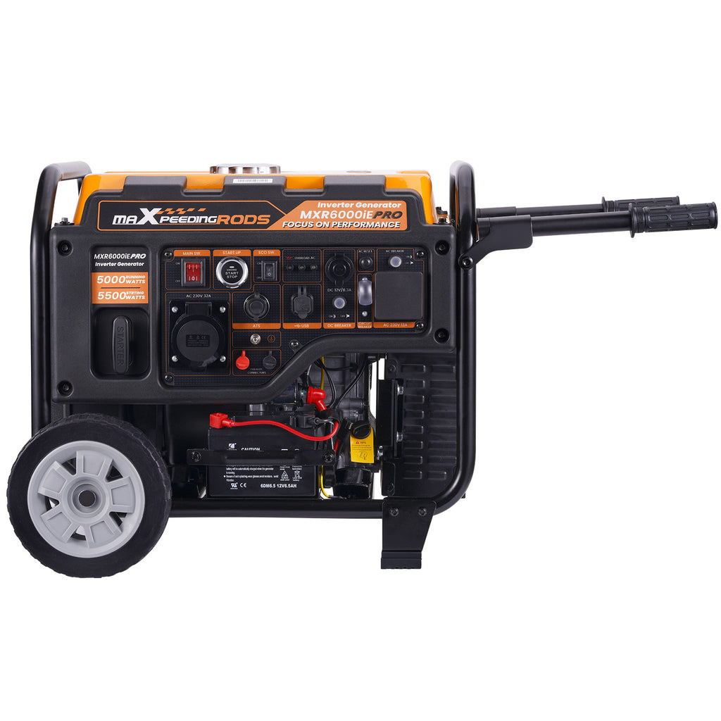 Petrol Inverter Generator Portable 5500W 5.0k VA 4-Stroke +ATS Interface Camping