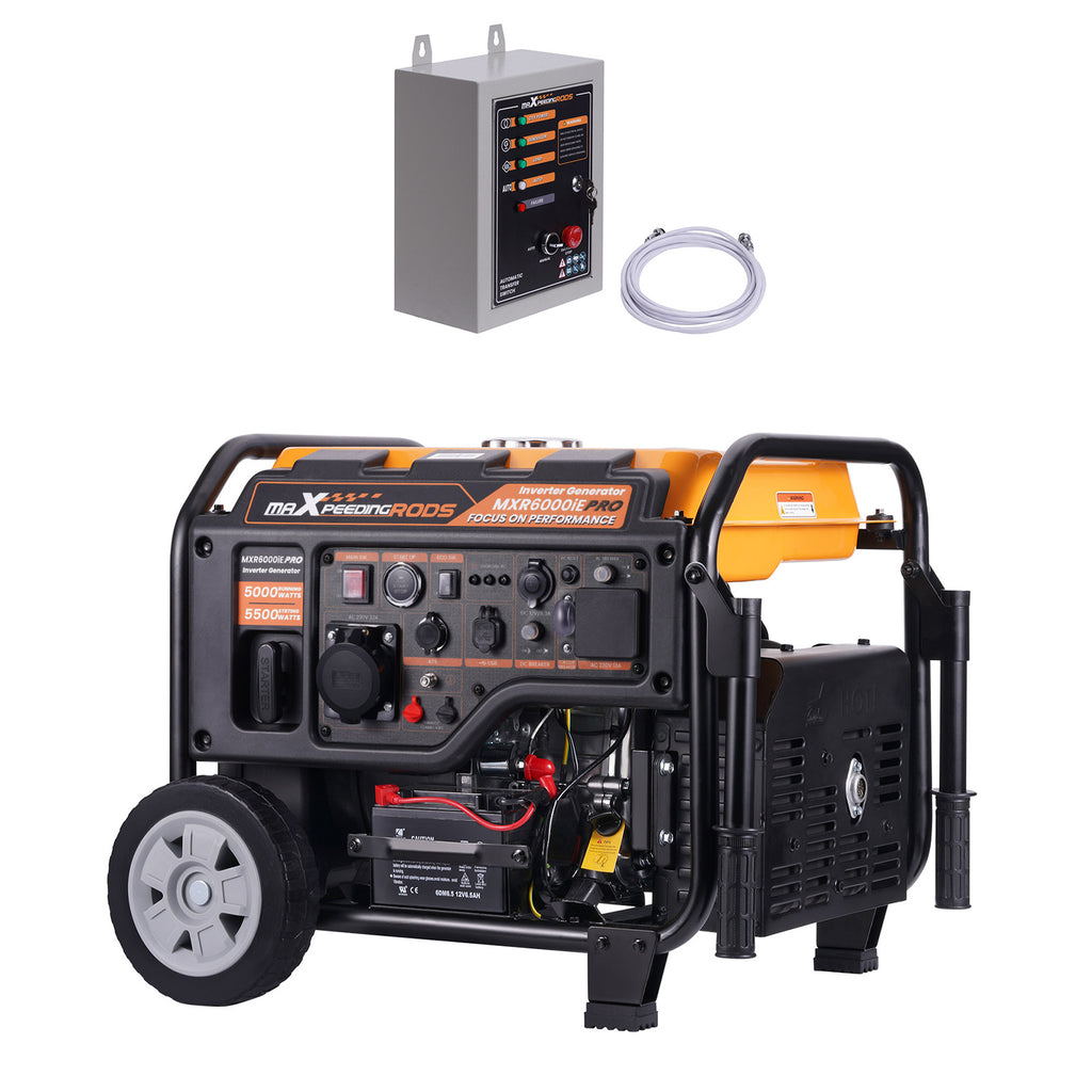 Generator Inverter Petrol Portable 5500w 5.0kva Parallel+eco With...