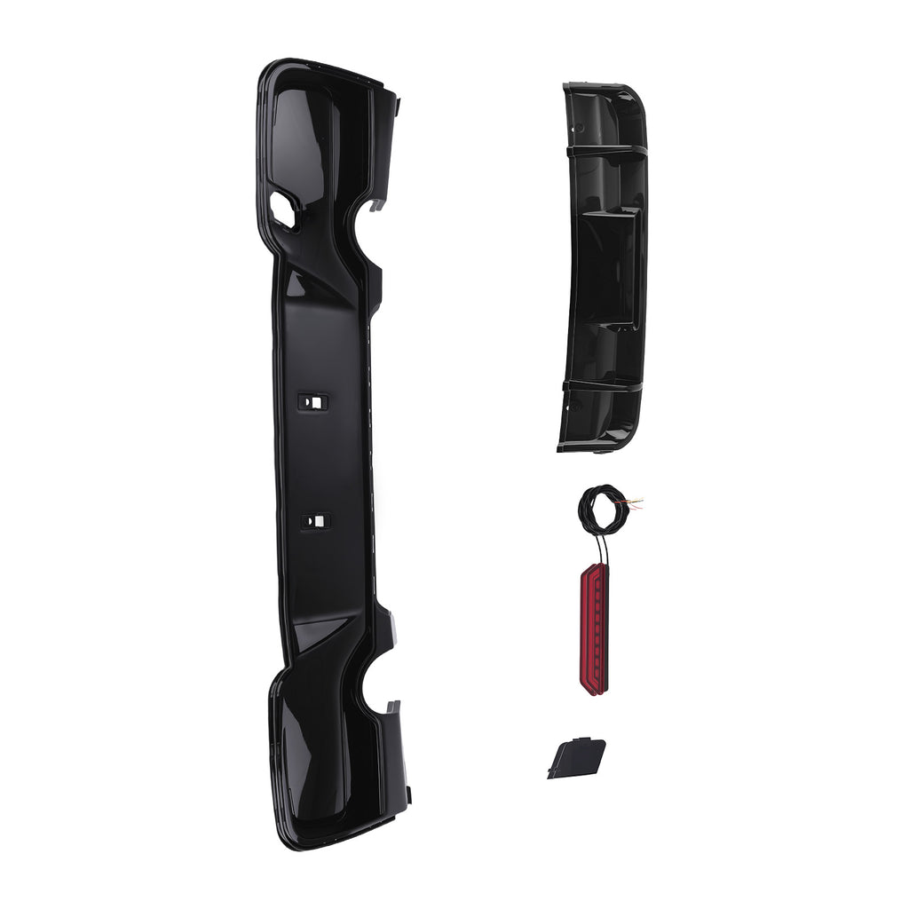 Bumper Kit Lip compatible with BMW F20 F21 1 Series M Sport 2011-2015 Black PP Diffuser