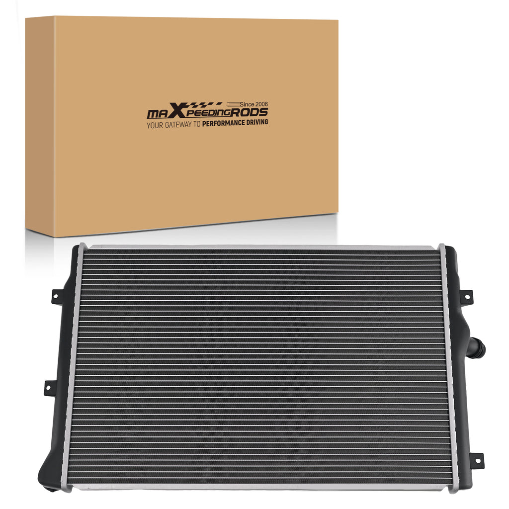 Aluminum Radiator compatible with Audi A3 Quattro compatible with VW Passat 2004-2008 1K0121251N CrossFlow