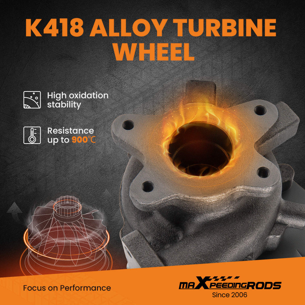 RHV4 Turbocharger VJ38 compatible with MAZDA BT50 compatible with Ford Ranger WE WEAT WE-C 3.0L 115KW Turbo