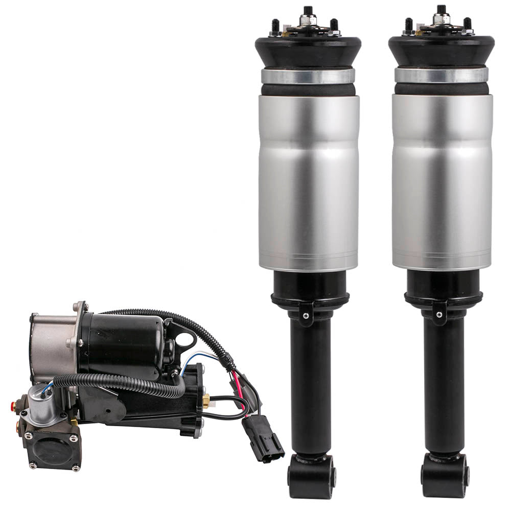 2x Anteriore Aria Sospensione + Compressore Pump for Range compatible for Rover Sport