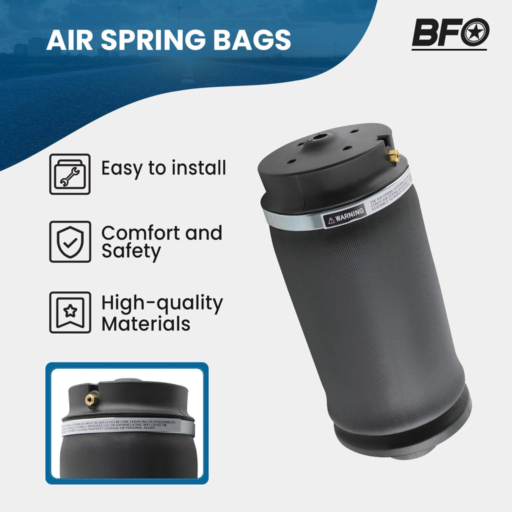 2x Rear Air Ride Spring Bag compatible for Mercedes W164 X164 GL350 GL450 ML63 1643200625