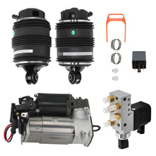 Load image into Gallery viewer, 2X Luftfeder Hinten 3Pins + Kompressor + Ventilblock compatible for Mercedes E-Klasse W211