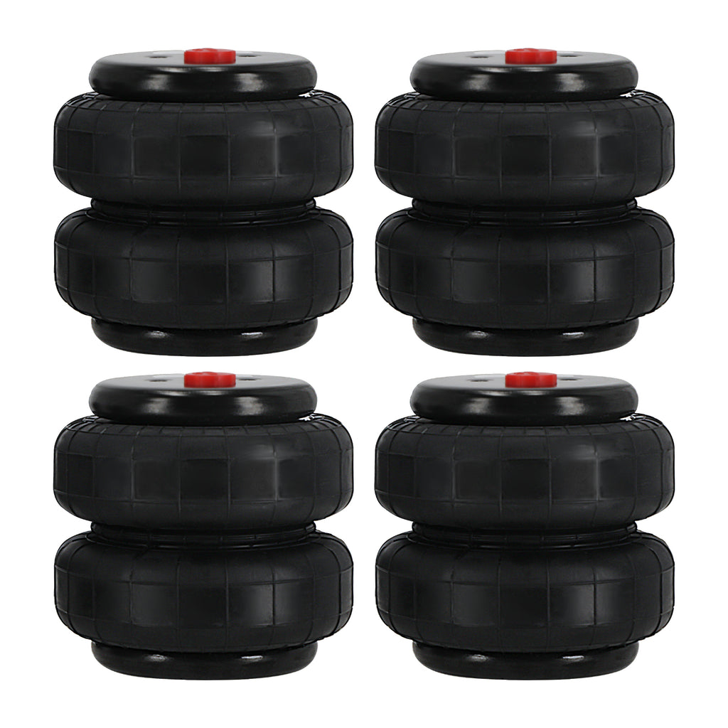 4x Air Lift Spring Bag Shock Strut 2500 lbs Suspension two Bellows 1/2npt port