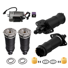 Load image into Gallery viewer, 4x Federbalg Hinten Vorne + Kompressor mit Relais compatible for Audi A6 4B C5 Allroad
