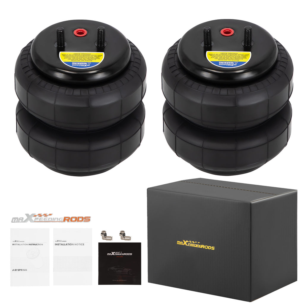 Pair 2500 LBS Universal Air Suspension Sping Bag for Truck Caravan Towing Kit
