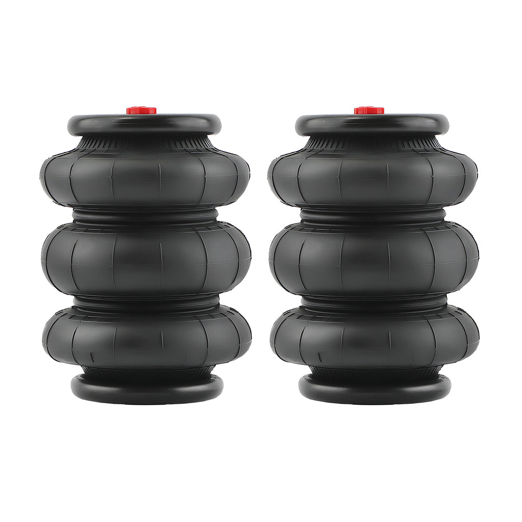 Paar Luftfederung Dreifaltenbalg 2600 LBS Universal for Light Duty compatible for Mini-Trucks
