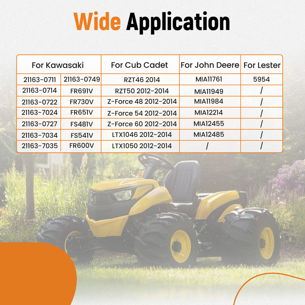 Starter motor compatible with Kawasaki FR651V FR691V FS481V compatible with Cub Cadet Zero-Turn Lawn Mower