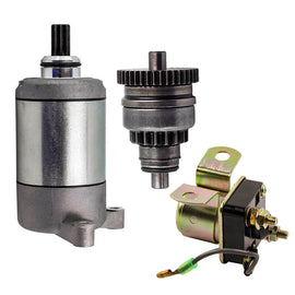 Startmotor + Solenoid Relay geschikt voor Polaris Utility Vehicle (UTV) SMU0061