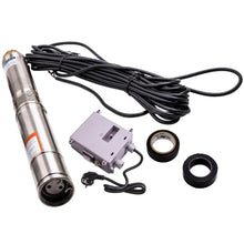 Load image into Gallery viewer, 0.25KW 3'' Bomba Sumergible de Pozo Profundo Agua Tubo 2500 L/h Acero inoxidable
