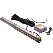 Load image into Gallery viewer, 3 inch 750W 3800L/H Submersible Deep Well Borehole Water Pump + 30m Cable