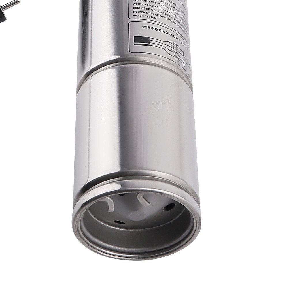 35 °C 4 inch 1100W 6600 L/H Brushless Submersible Pump 102m + 20m Cable