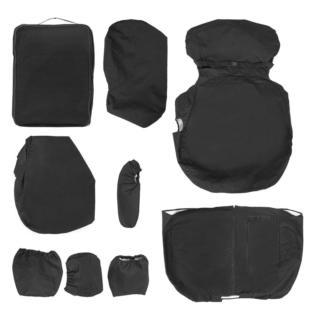 Black Front compatibel met Seat Cover compatibel met Ford Transit...