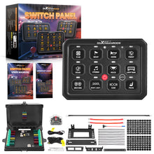 Load image into Gallery viewer, 12-Gang RGB APP LED Switch Panel Control Box For Car Marine Boat RV 12V-24V