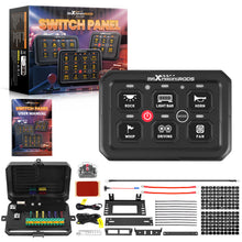 Load image into Gallery viewer, 6 Gang Switch Panel RGB Automatic Dimmable Off Road LED Light Controller For ATV