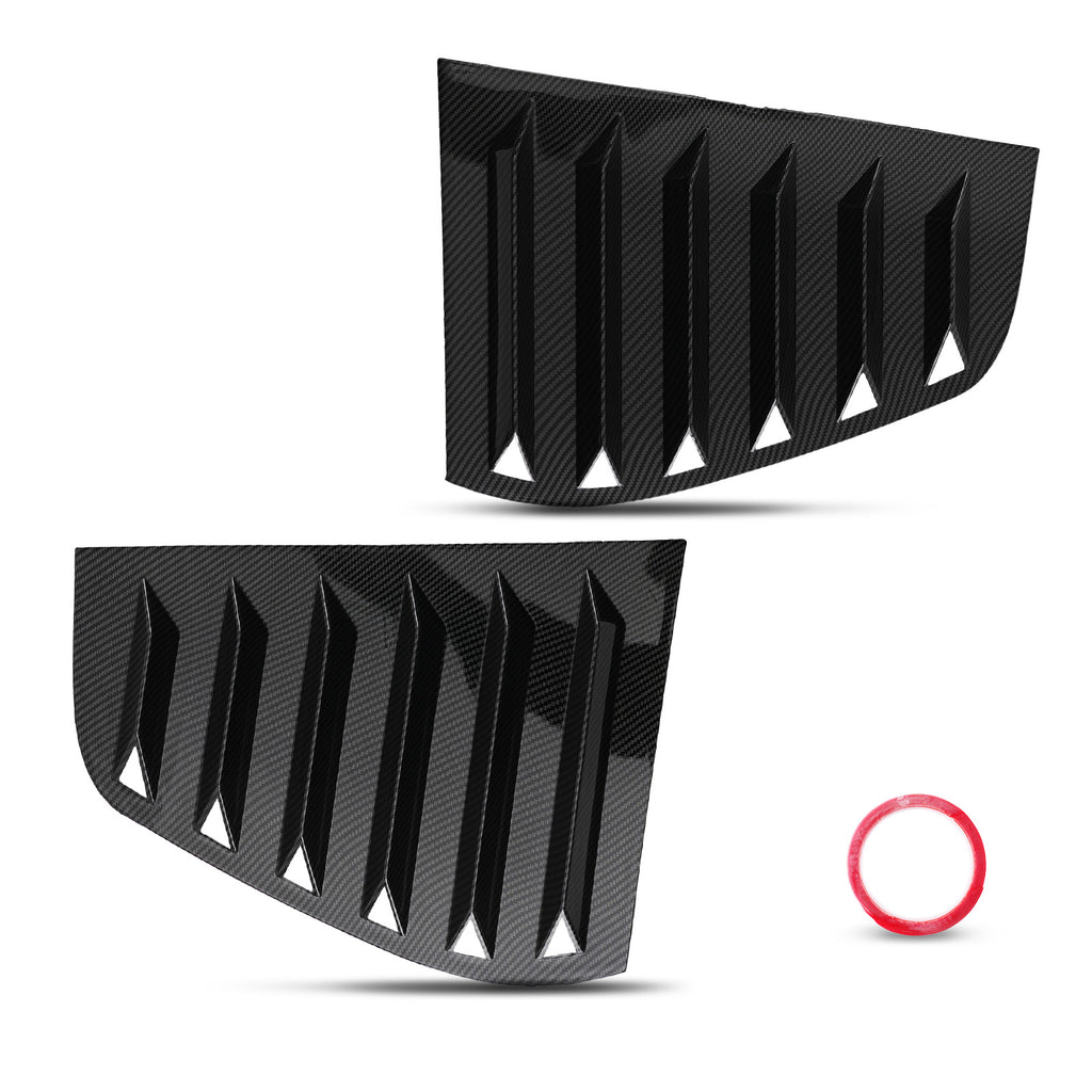 ABS Carbon Fibre Side Window Louvers geschikt voor VW Golf MK6 GTR R GTD 2008-2012