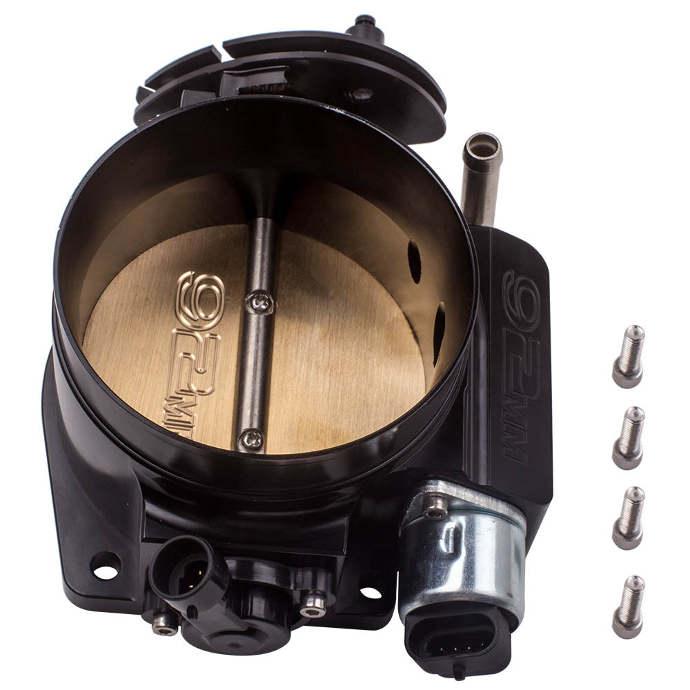 Geschikt voor GEN III LS2, LS3, LS7, LSX LS Style 4 bolt 92mm Throttle Body and TPS IAC