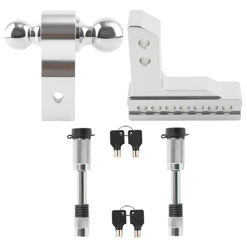 6 Adjustable Trailer Drop Hitch Attelage de remorque Kit for 2 or 2-5/16