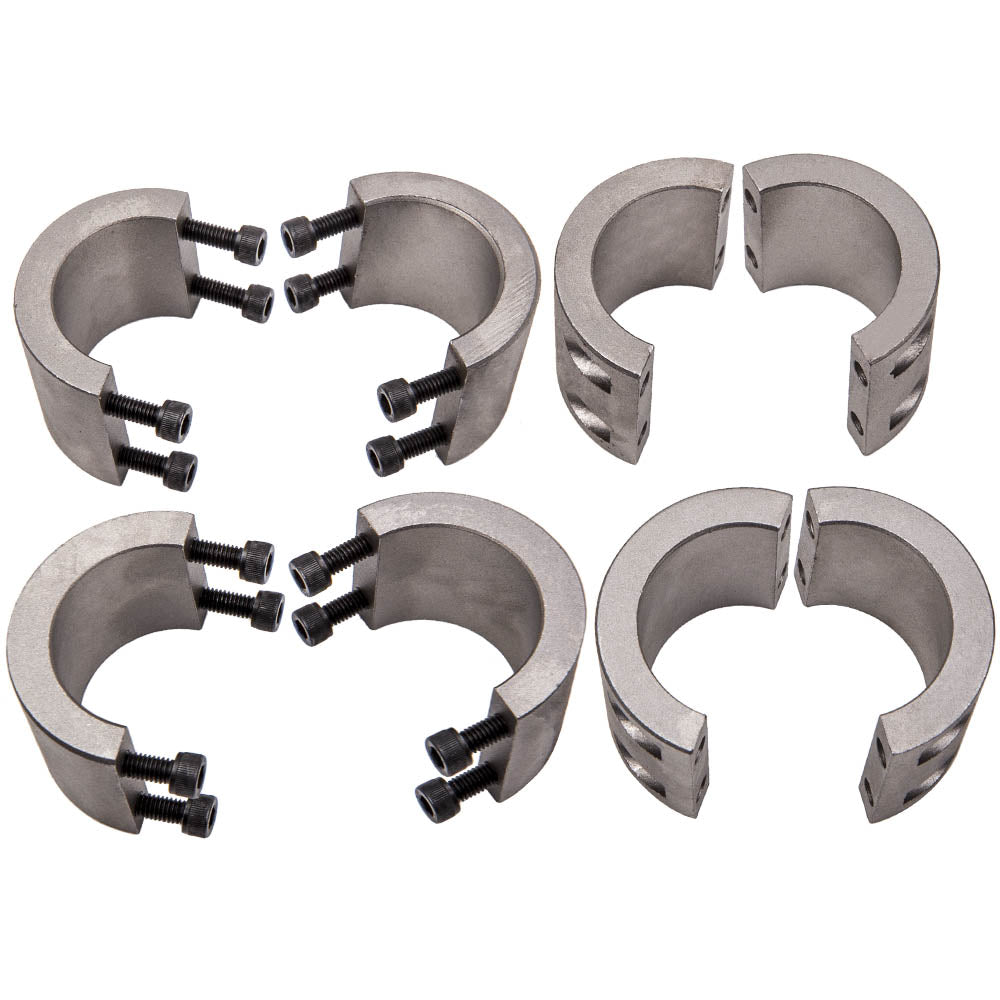 4pcs Steel Tube Clamps Bolt On 1.75 1 3/4 Roll Cage Mounts Lightbar Tire Mount
