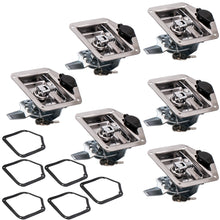 Load image into Gallery viewer, 6x Folding T Handle Lock Flush Mount Tool Box Camper Trailer Stainless Steel