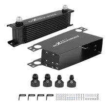 Load image into Gallery viewer, Universal 10 Row Aluminium Transmissie Oliekoeler Kit AN-10 Adapter