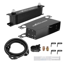 Load image into Gallery viewer, 10-Row Engine Oil Cooler Kit AN10 Universal Fit with Thermostatic Control System