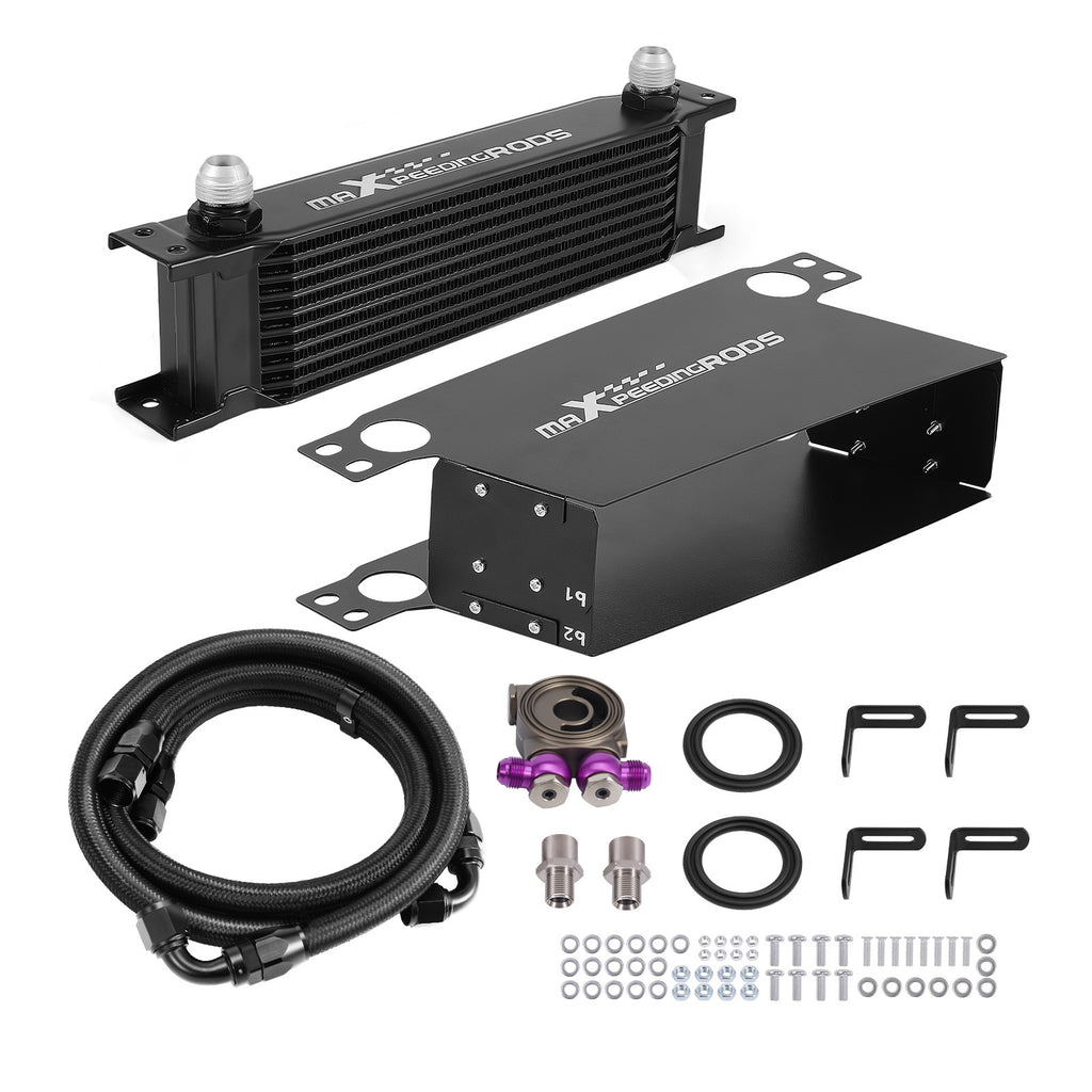 Universele 10-rijige motoroliekoelerset AN10 aluminium transmissieradiator VK