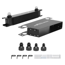 Load image into Gallery viewer, 7-Row Aluminium Transmission Oil Cooler Kit AN-10 for Universal Fitment Brackets
