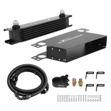 Load image into Gallery viewer, 7-Row AN10 Engine Oil Cooler Kit for Universal Fit w/ Thermostatic Control Plate