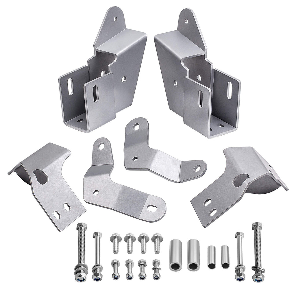 Adjustable Front Track Bar + Control Arm Brackets compatible for Jeep Cherokee XJ 1984-2001