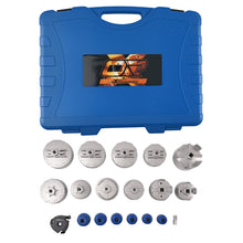 Load image into Gallery viewer, 19PCS Oil Filter Cap Wrench Universal 24-100.5mm Red Tool Set