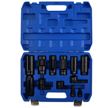 Load image into Gallery viewer, 12 Pc Oxygen Sensor Socket Set 1/2 3/8 Drive 22mm 27mm 29mm O2 Tool Kit