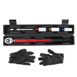 Torque wrench 40Cr ±4% met 3 special sockets 17/19/21mm and transport box