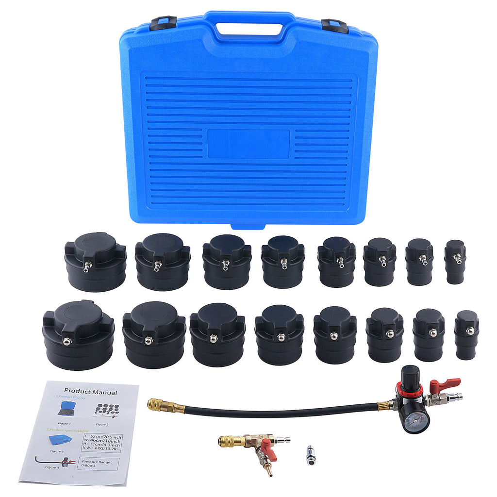 Turbo Boost compatibel met Checker Kit 16 Adapters Pressure Gauge...