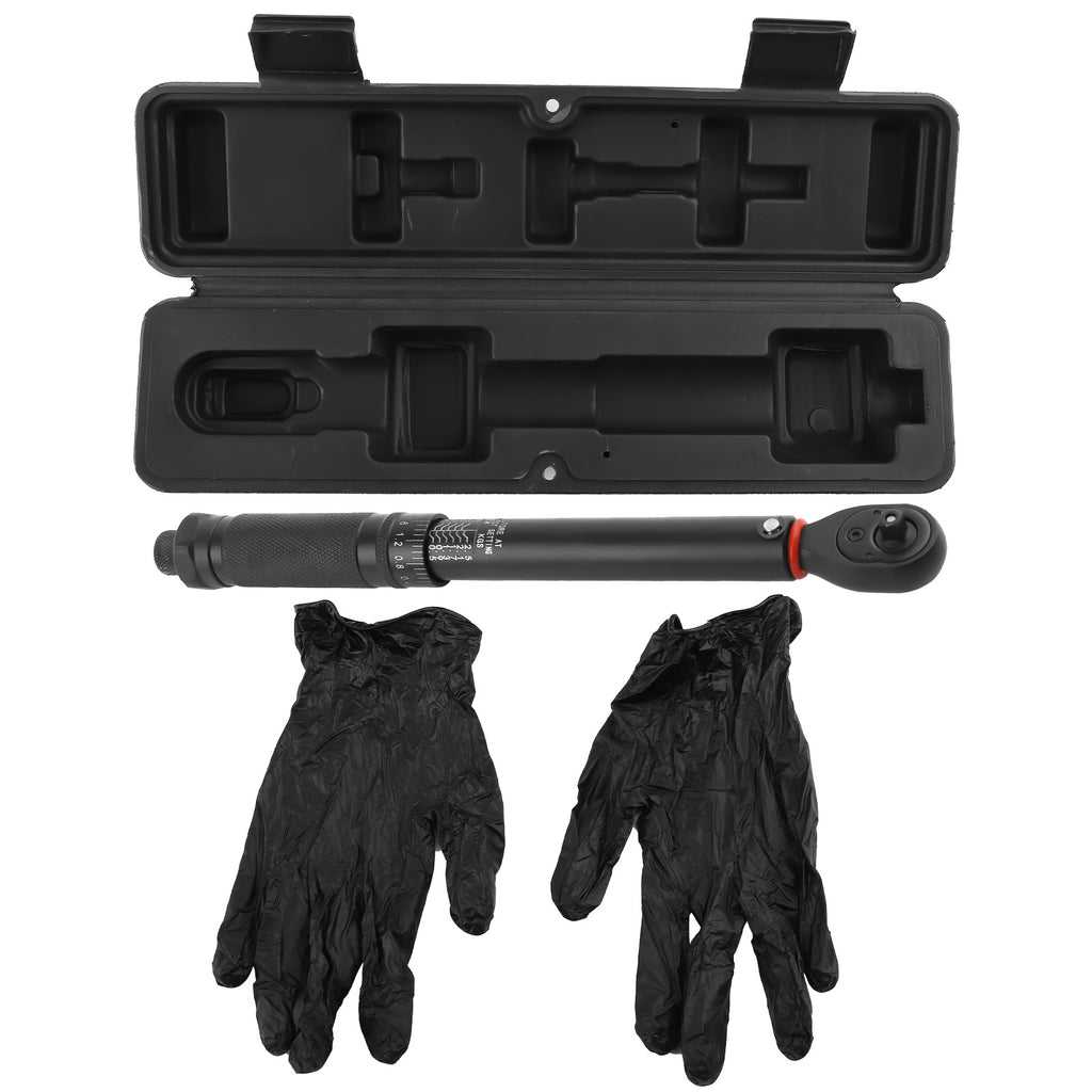 Dual Scale Torque Wrench 5-25Nm for Car Work 1/4 Drive CR-MO Steel Ratchet