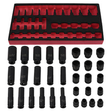 Load image into Gallery viewer, 32PC 3/8 DRIVE IMPACT SOCKET SET (STANDARDDEEP) 6 POINT PROFILE