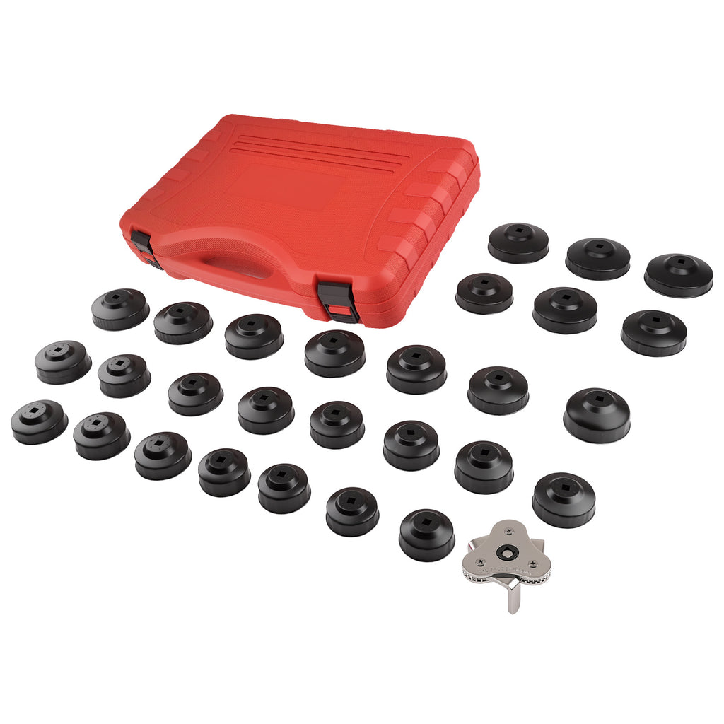 30 Piece Oil Filter Socket Set for Automotive Car Service Tool Kit w/ Geschikt voor Case