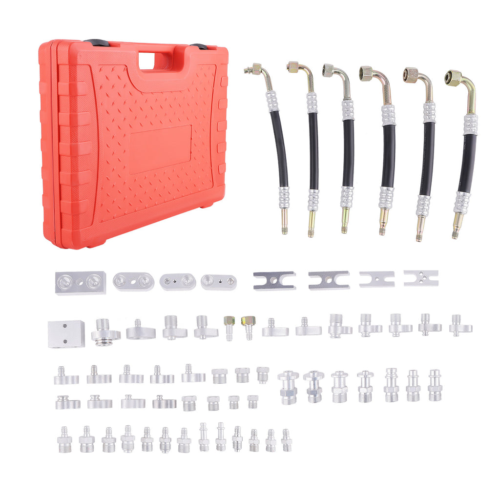 56x Car A/C Compressor Service Kit Air Staating Leak Detector Tester Tools